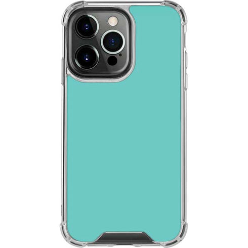 Turquoise iPhone 15 Pro Clear Case